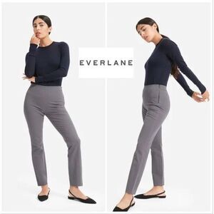 Everlane‎ The Side-Zip Stretch Cotton Pants Blue Gray Women’s 4